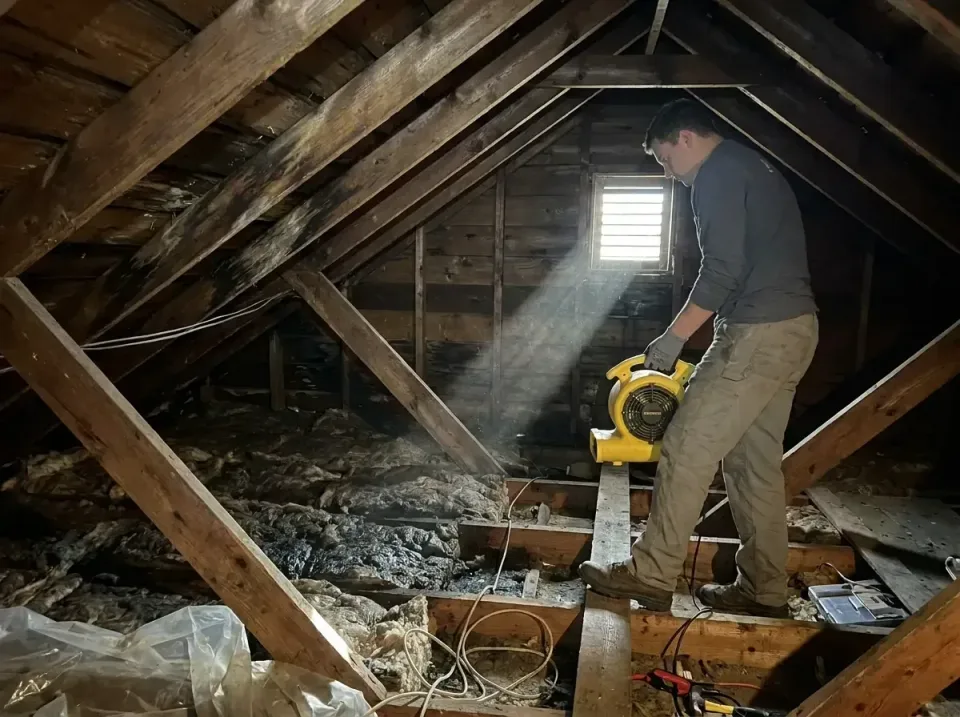 attic-water-damage-drying-proc-007 — frequently asked questions, Emergency Water Extraction & 24/7 Flood Response in Bradent…
